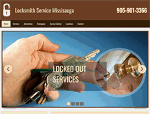 Tablet Screenshot of locksmithservicemississauga.com